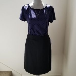 Beautiful NWT Ann Klein Black Pencil Skirt